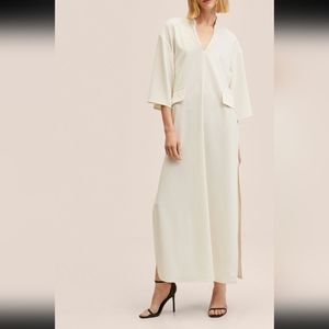 Elegant Cream Maxi Dress